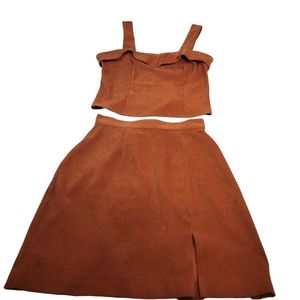 Vintage 90's Desert West cropped top and skirt